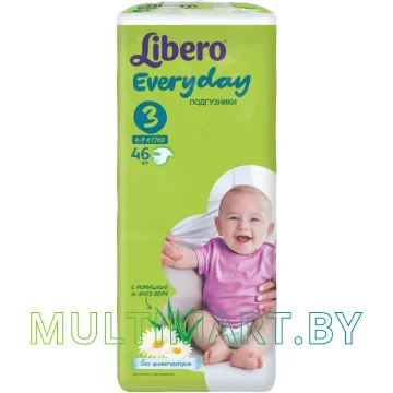 Подгузники Libero Everyday Midi 3 (46 шт)
